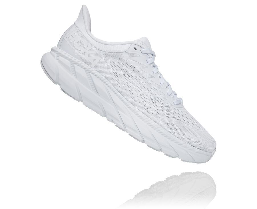 Chaussure Running Hoka One One Clifton 7 Femme - Blanche - LBA-652483